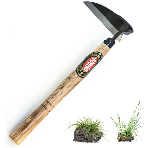 Kana Hoe 217 Japanese Garden Tool - Hand Hoe/Sickle is perfect for weeding and cultivation. The blade edge is very sharp