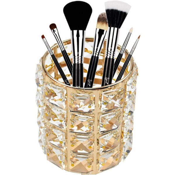 Makeup Brush Organizer for Makeup Brushes Cosmetic Office Room Gold Makeup Brush Storage Women Girls