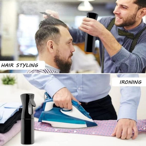 200 ml vannsprayflaske for frisør Gjenbrukbare lette vannsprayer for hårstyling