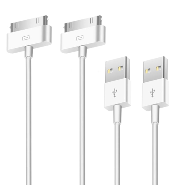 2X Latauskaapeli vanhemmille iPhoneille ja iPadeille 30-nastainen USB-kaapeli