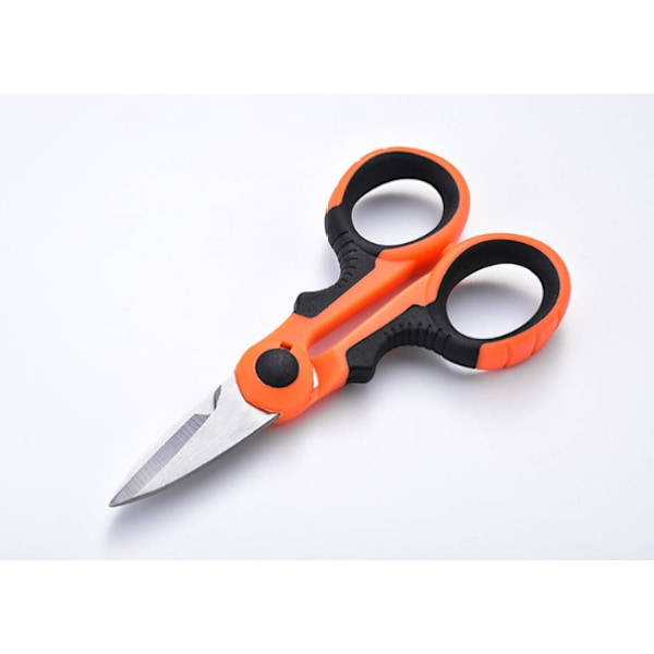 Multifunctional Fishing Scissors with Serrated Blades