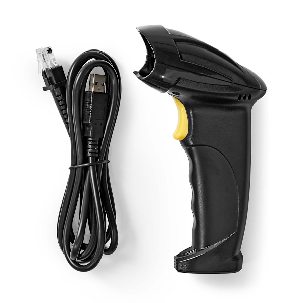 Stregkodelæser | Laser | Kablet | 1D lineær | USB-strøm | USB 2.0