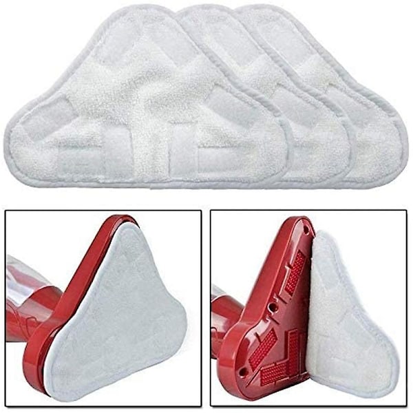 10-pack ersättnings ångmopp mikrofiberduk för H2o Mop X5 Triangulär Drag