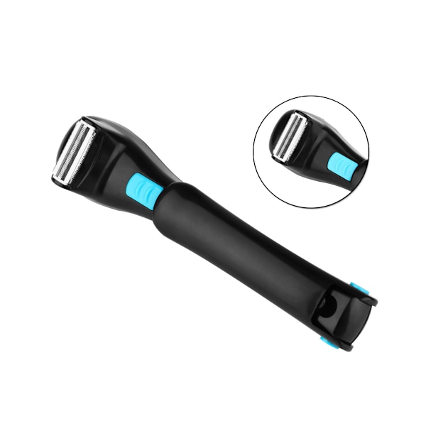 Ryggtrimmer for menn - Profesjonell, batteridrevet elektrisk kroppstrimmer med ergonomisk, sammenleggbar forlengelsesarm, smertefri