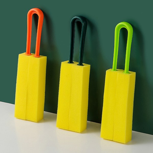 High Density Sponge Cup Brush with Long Handle Reusable Water Bottle Brush