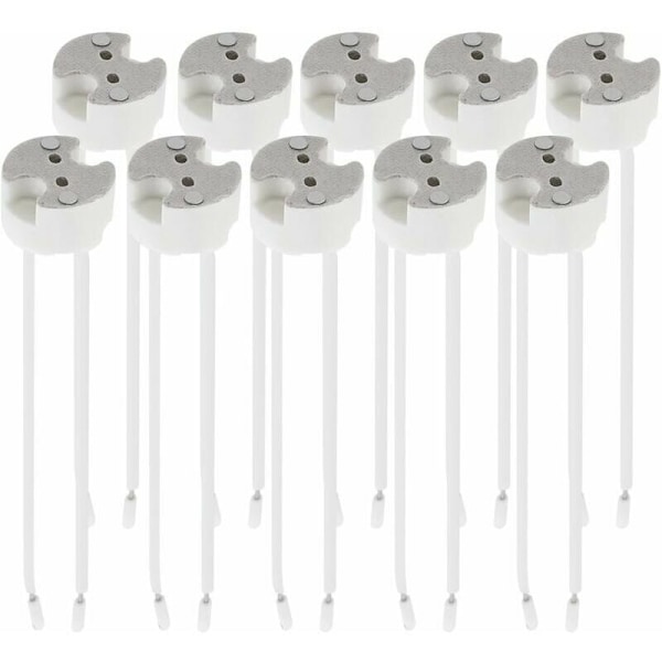 10x GU5.3 Sokkel - GU5.3 eller MR16 Sokkel - Støtte med 12V kabel - For pære som LED halogen spot