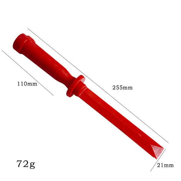 Plastskrabersæt - bredde 21 - 21 - 24 - 36 mm - 4 stk