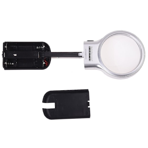 Lupp Mikroskop Fällbart Ställ 3x 60mm LED-ljus Urmakare