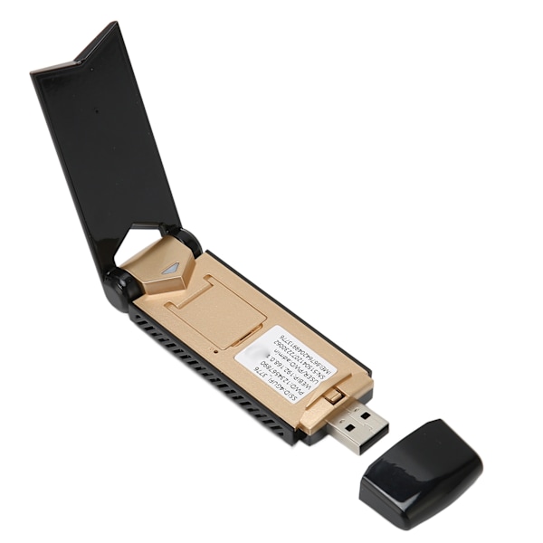 4G USB Bærbar WiFi Understøttelse af SIM-kort, Forbindelse til 10 Enheder, Flere Beskyttelser, Lomme-mobil Hotspot til Udendørs Brug, Sort