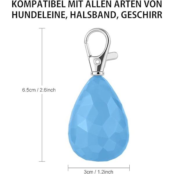 2 kpl Vedenpitäviä LED-koiranvaloja USB-latauksella, yöhön