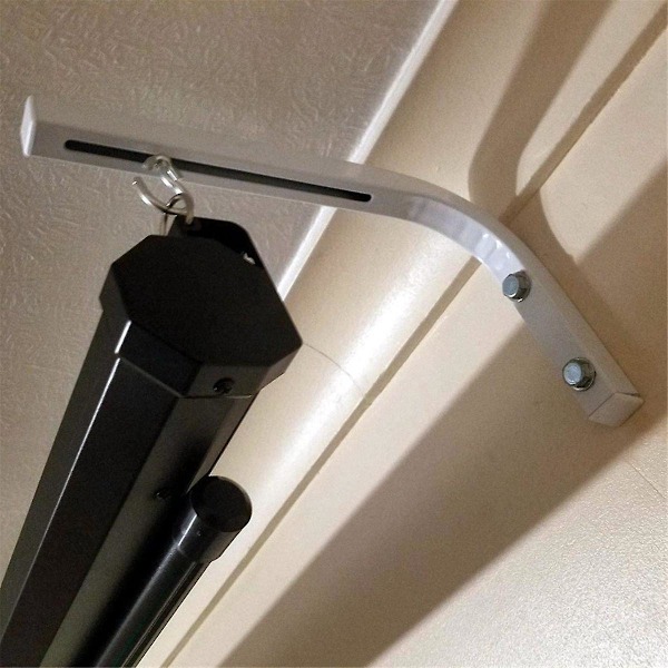 90 Degree Projector Screen Wall Mount L Brackets Projection Screen Hanger Adjustable Bracket for HD Projector Screens