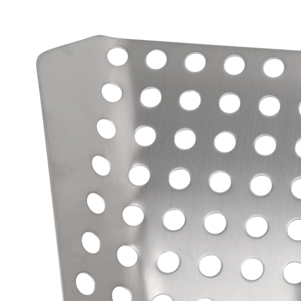 Popcorn-kauha, ergonominen, yhdellä kädellä käytettävä, ruostumattomasta teräksestä valmistettu ranskanperunakauha rei'illä elokuvateatterimyymälään