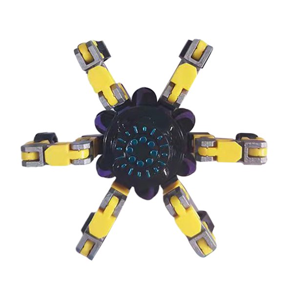 Transformerbar Mecha Kedja Fingertopps Snurror Leksak Anti-Stress Avslappnande Prydnadssaker Leksak För Barn Pojke Flicka Vuxen