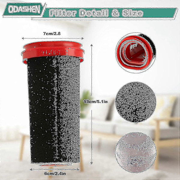 3-pak 25,2 V/21,6 V filter til Bosch Flexxo Serie 4 ledningsfri støvsuger BBH32101 etc., erstatter g20242010451 LGL