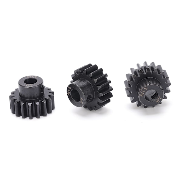 3st M1.5 Ståldrev Kugghjul 17T 8mm Axel för 1/6 1/5 RC Bil Borstlös Motor