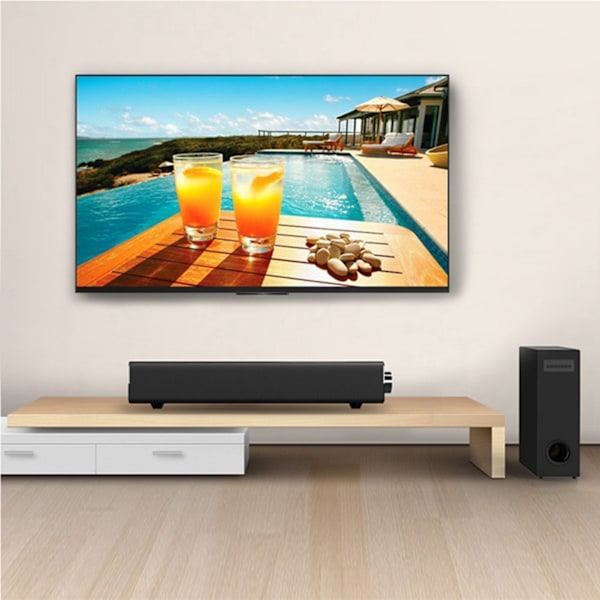 Lydfelt Bluetooth-højttaler, Soundbar TV-højttaler Bærbar 20W Kablet / Trådløs Surroundlyd