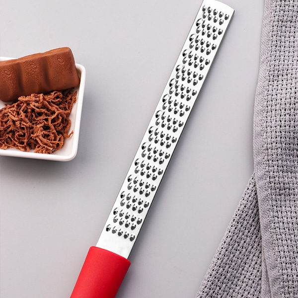 Ostriv med langt håndtag Rustfrit stål Citrus Zester Skarp Citron Zesters Værktøj til Chokolade Grøntsager Citron
