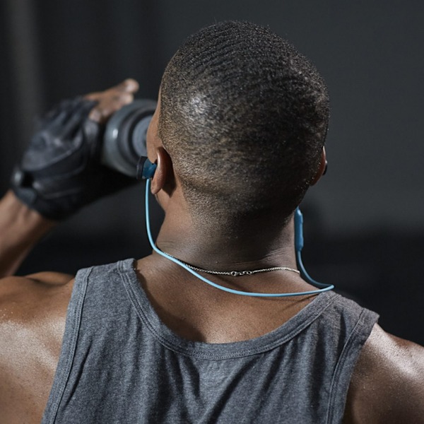 Bose SoundSport Trådlösa In-Ear Bluetooth Svettåliga Hörlurar Blå