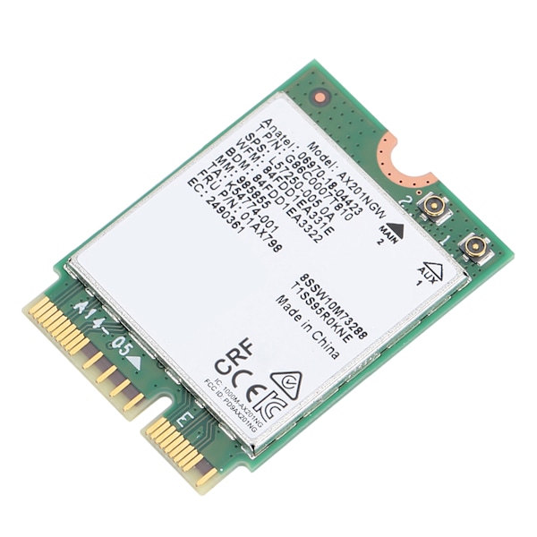 For Intel AX201NGW 2974Mbps WiFi6 M.2 CNIVo Dual Band Wireless Network Card With Bluetooth 5.0