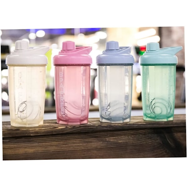 Protein Mixer Shaker Flaske med Twist and Lock Bærbar Pre Workout Protein Drik Shaker Cup, Smoothies og Shakes (Pink)