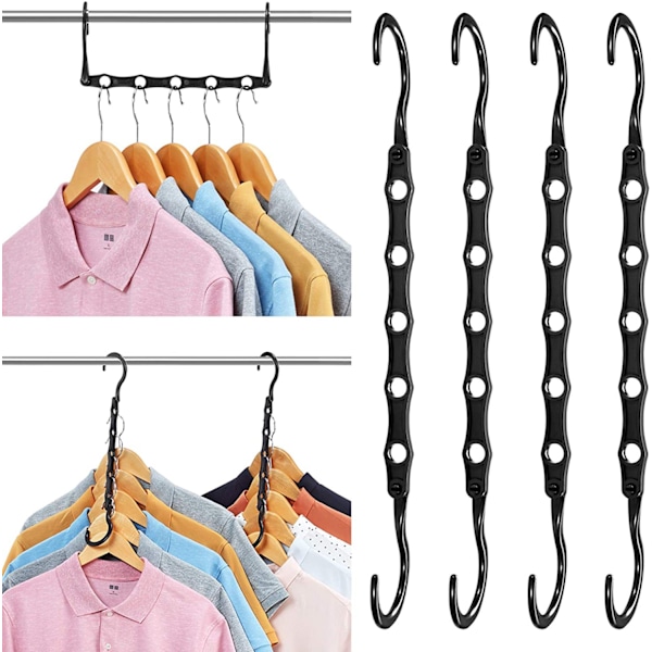 10-pack multifunctional magic clothes hangers, space-saving, non-slip