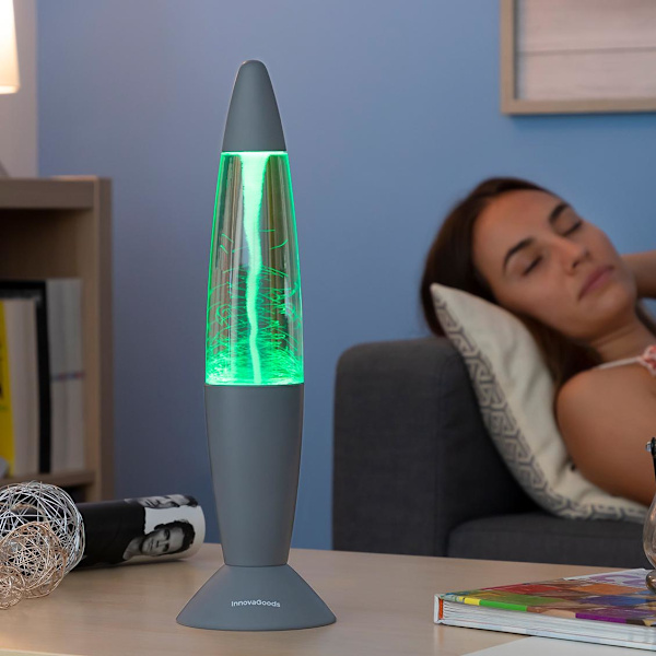 Tornado Lavalampe: Afslappende LED-farveskift & USB-drift