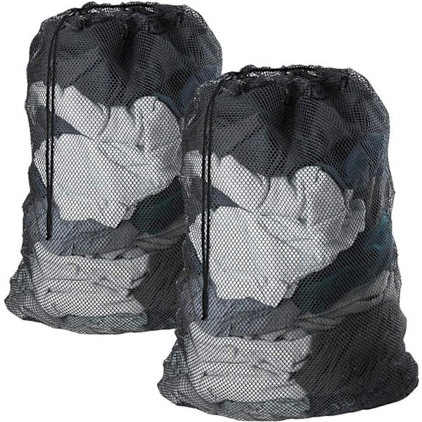 Laundry net Laundry bag - Laundry net Protect clothes to be washed in the machine - Black (2 pcs)