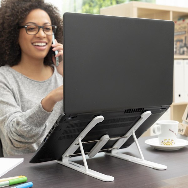 Laptopstativ med Åbent Design - Justerbart