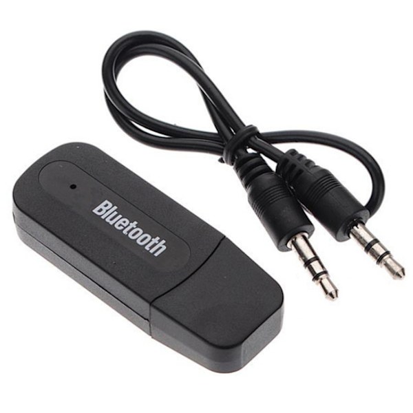 AUX Bluetooth Audio Modtager Stereo Adapter til Trådløs Musik sort