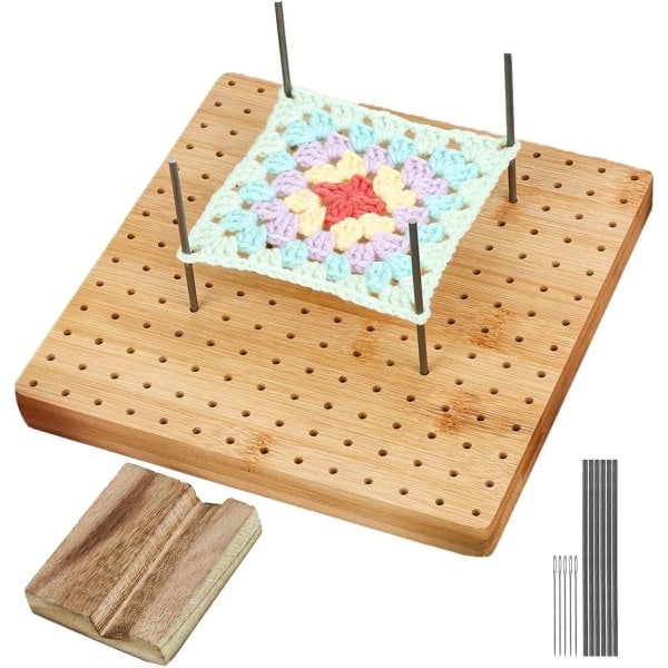 Crocheted Gifts for Grandma Square Lovers - Bamboo Blocking Board for Knitting and Crocheting