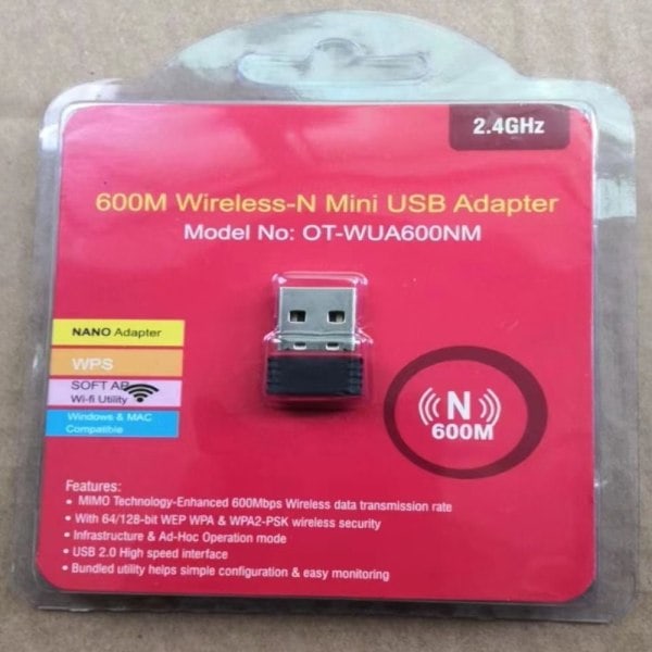 2 STK RTL8188 USB WiFi Dongle Nettverkskort Trådløst Nettverk