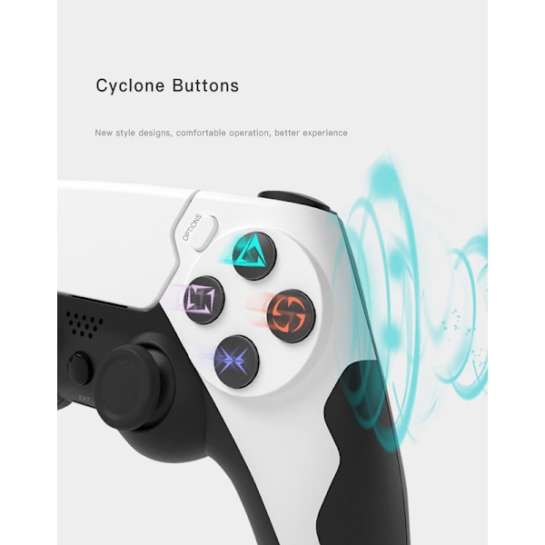 PS4 Bluetooth4.0 Trådløs controller Mørk Rød