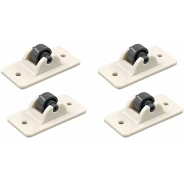 20 pcs self-adhesive molded plastic casters, 4.7 x 2.4 x 1.7 mm, for cabinets, drawers, storage boxes, furniture wheels, beige