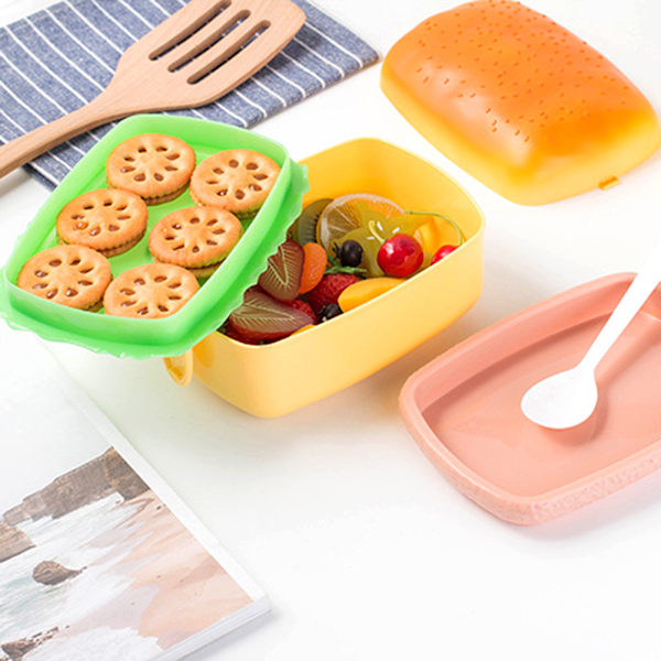 Lunchlåda Barn Pojkar Både Runda och Fyrkantiga Former Lunch Rektangel