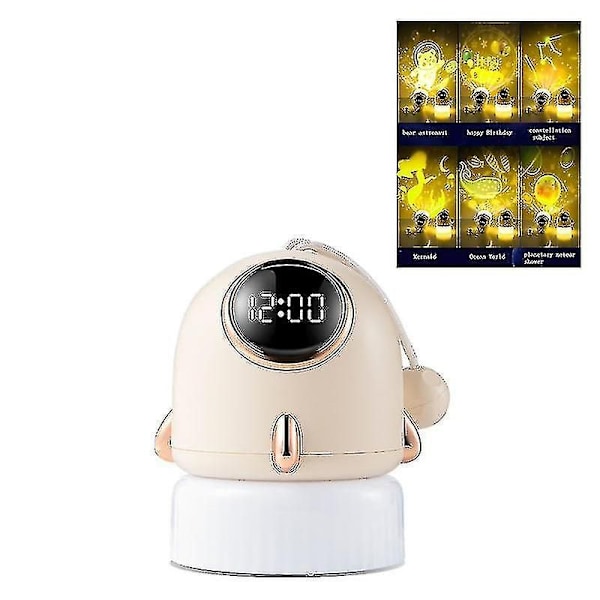 Bärbar Klocka Stjärnprojektor Lampa LED Projektor Nattlampa USB Stämningsbelysning