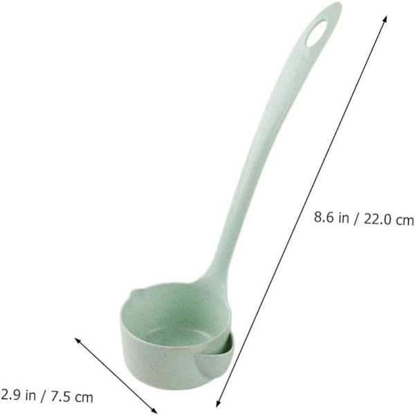 Olieseparator - Ske - Nedbrydelig Plast - Grøn