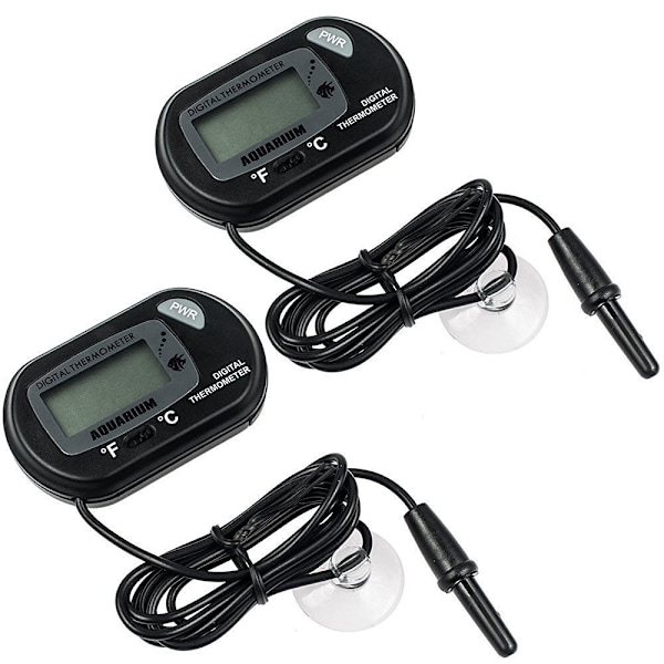 Akvarietermometer - 2 stk digitalt LCD-akvarietermometer