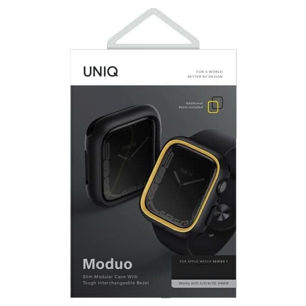 -cover Moduo Apple Watch Series 4/5/6/7/8/SE/SE2 44/45 mm Sort-Sennep/Midnat-Sennep