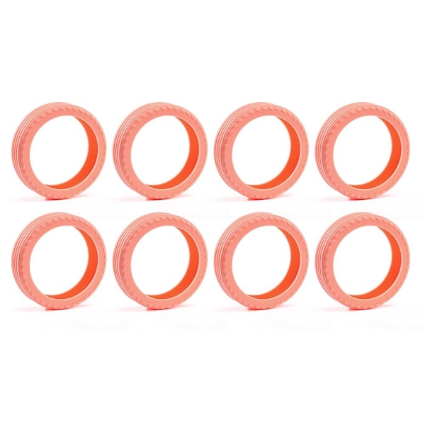 8 st/set Resebagage Hjulskydd Resväska Hjul Skydd Orange