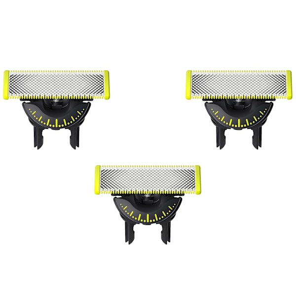 3-pakks barberblad 360° - Kompatibelt med Philips OneBlade erstatningsblad One Blade Pro-blad for menn
