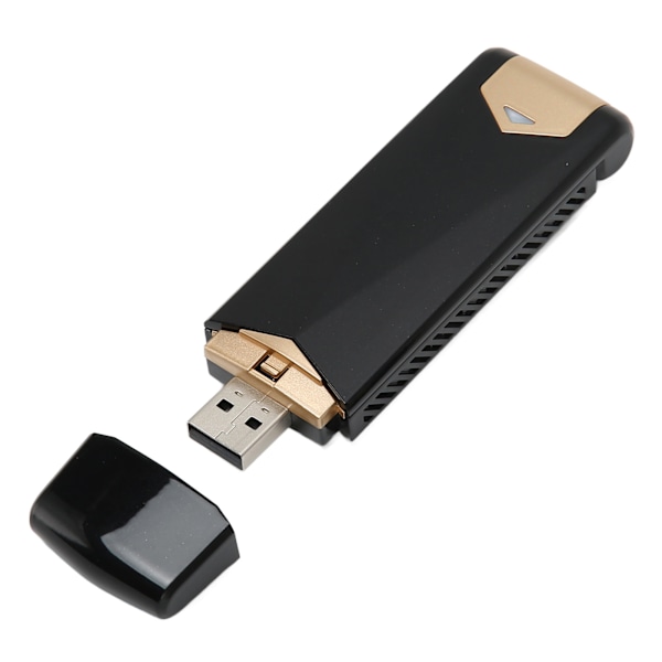 4G USB Bærbar WiFi Understøttelse af SIM-kort, Forbindelse til 10 Enheder, Flere Beskyttelser, Lomme-mobil Hotspot til Udendørs Brug, Sort