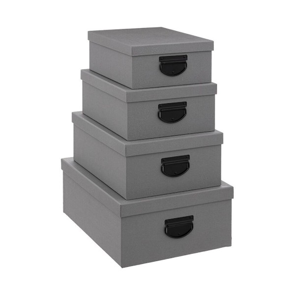 4 Stilfulde Pap Opbevaringskasser - Organiser!