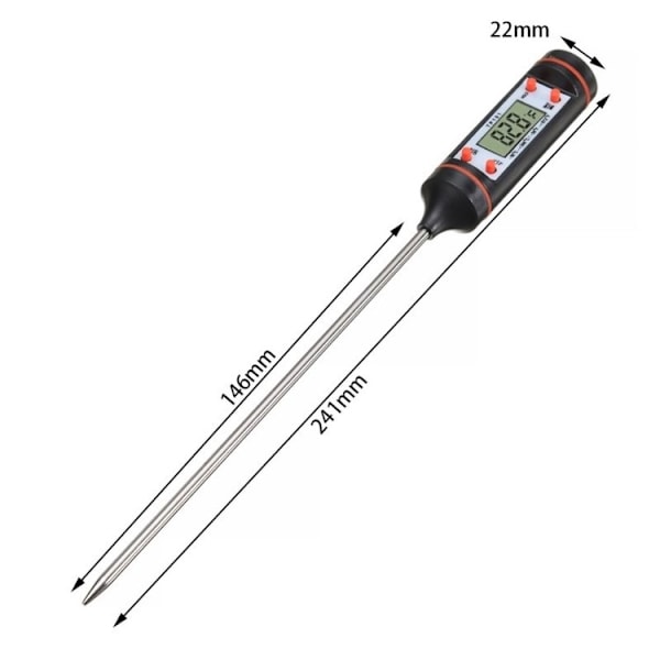 Digital Stektermometer / Baktermometer LCD-Display
