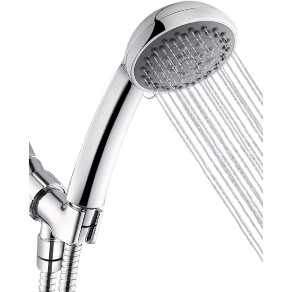 High Pressure Shower Head with Pause and Massage Spa, 5 Settings Handheld Shower Head with 60" Stainless Steel Hose, Easy to Install