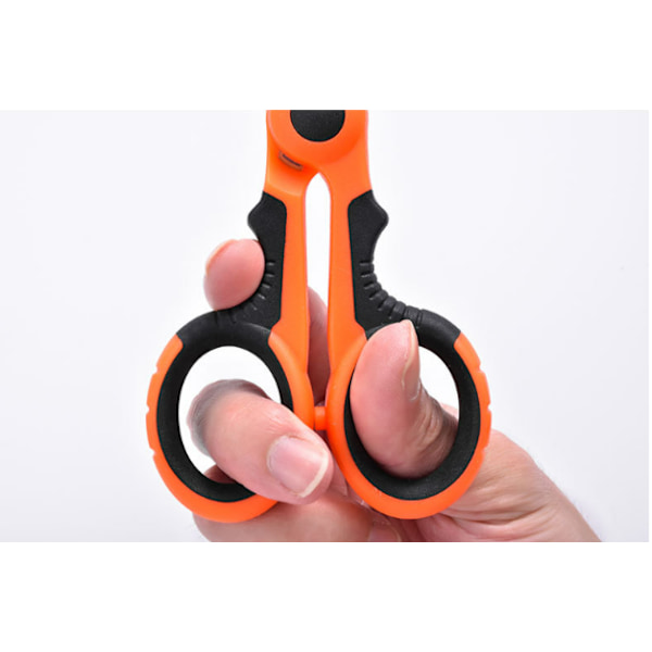 Multifunctional Fishing Scissors with Serrated Blades