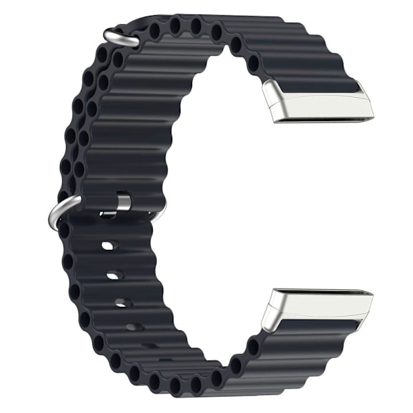 Fitbit Sense 2 / Versa 4 / 3 klokkearmbånd i oceanbandsstil - Midnattsvart