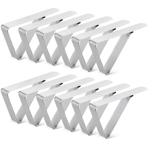 12-pack Bordsduksklämmor, Picknickbordsklämma, Bordsduksklämmor för Hemmet