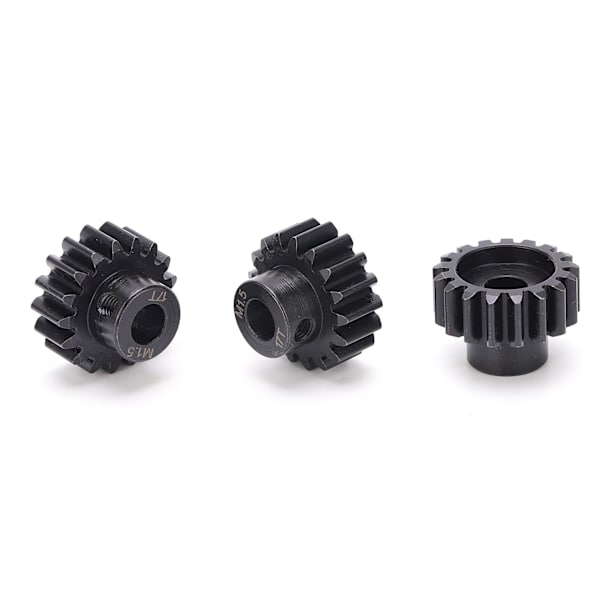 3st M1.5 Ståldrev Kugghjul 17T 8mm Axel för 1/6 1/5 RC Bil Borstlös Motor