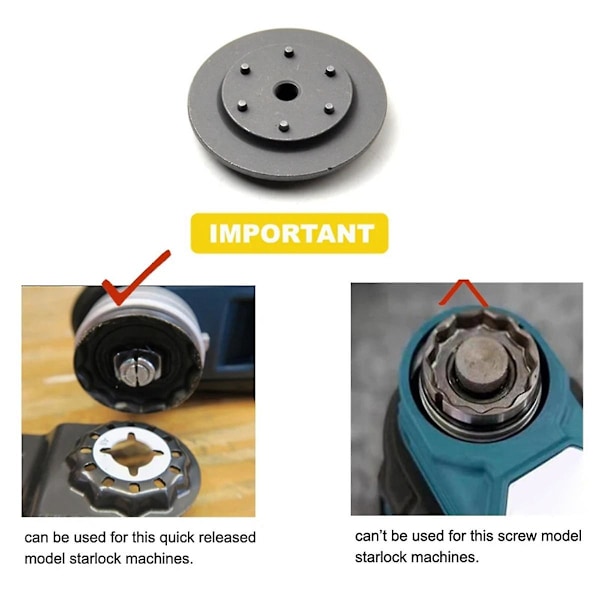 Multiverktygsadapter för Starlock-system Multimaster Power Tools Oscillating Saw Blade Adapter