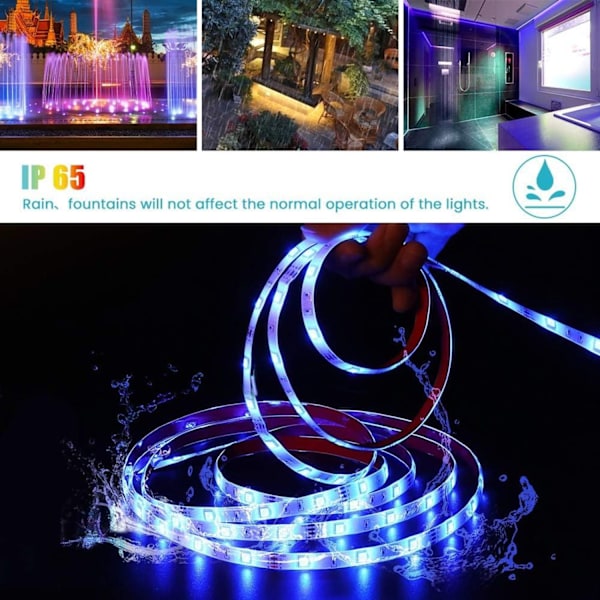 LED-Strips, 2M LED-Strips 5050 RGB LED-Strips IP20 Vandafvisende LED